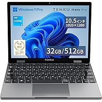 Amazon.co.jp: TENKU Note モバイルノートPC 10.51インチ 2 in1 UMPC
